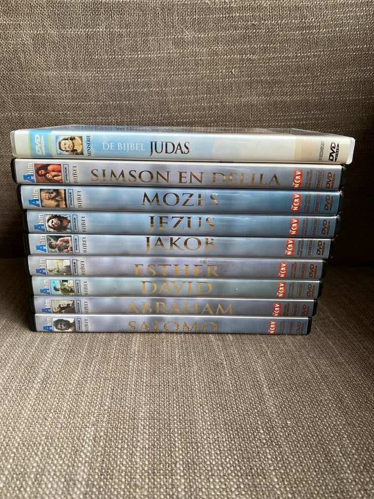 De Bijbel - 9 Films Salomo/Abraham/David/Esther/Jakob/Jezus, Vanaf 12 jaar, Ophalen of Verzenden, Zo goed als nieuw