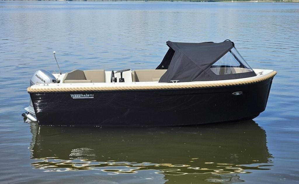 Waeghals 490 sloep vol opties en vaarklaar, Honda 15pk motor, Watersport en Boten, Ophalen, 10 tot 30 pk, Nieuw, 3 tot 6 meter