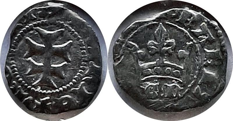 Hongarije ¼ Denier 1430-1437, Verzenden, Hongarije, Zilver