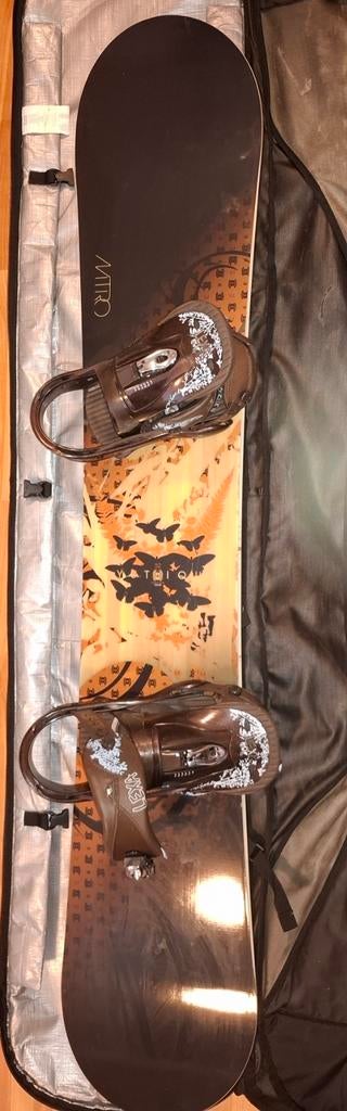 Snowboard Nitro 152cm Burton Lexa bindingen Nitro boots mt40, Ophalen, Zo goed als nieuw, Board