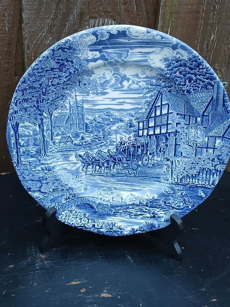 Enoch Wedgwood Dickens Coaching Days Bord, Ophalen of Verzenden