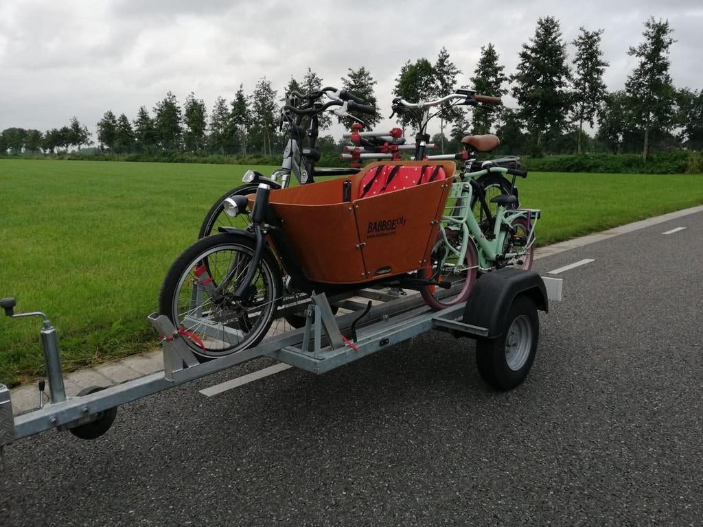 Te huur, bakfiets-aanhanger voor de vakantie!, Fietsen en Brommers, Ophalen, Gebruikt, Overige merken, 80 kg of meer