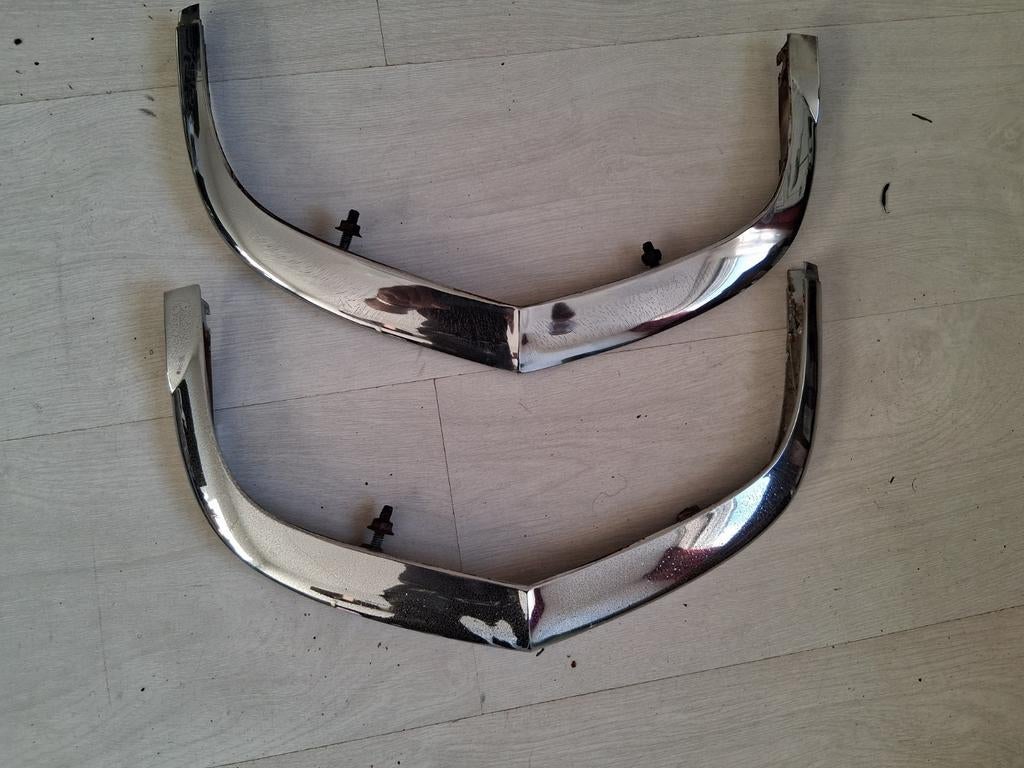 Cadillac Sedan De Ville 1963 chroome bovendelen voorbumper, Cadillac, Gebruikt, Voor, Ophalen of Verzenden