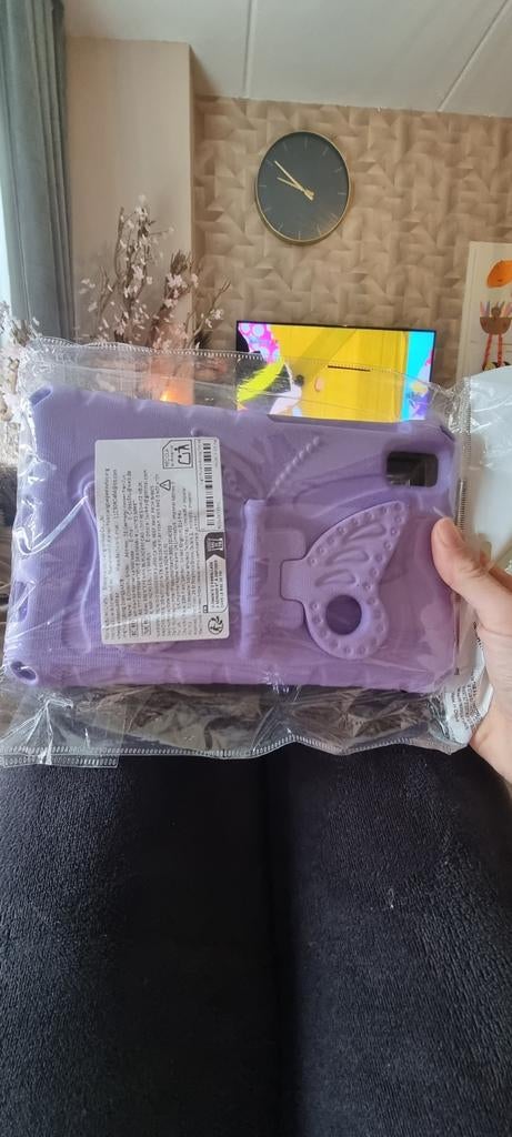 Kinder tablet hoes met vlinder steun, Ophalen of Verzenden, Nieuw, 10 inch, Bescherming voor- en achterkant