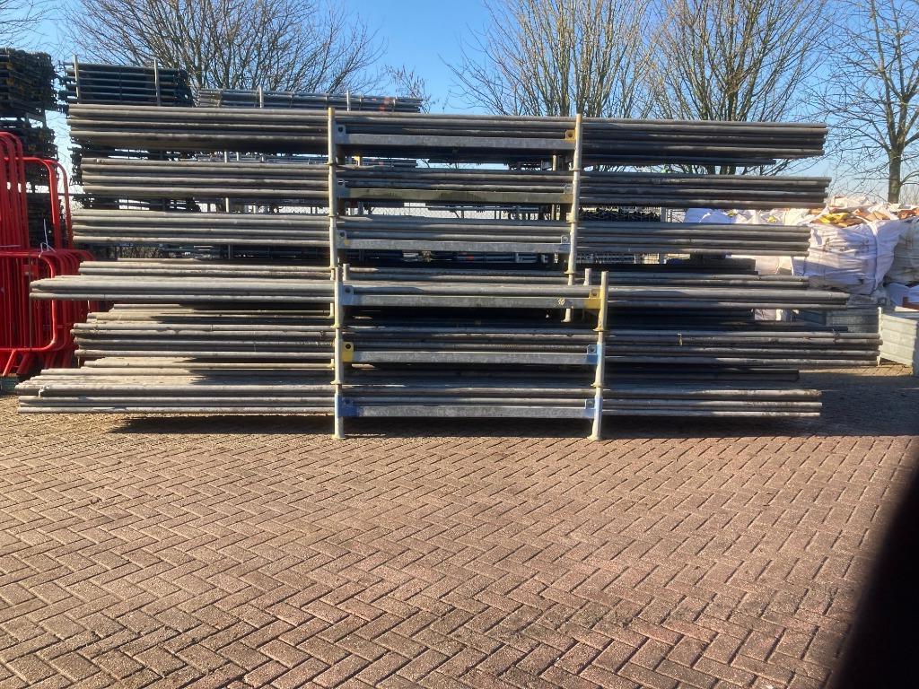 Gebruikte steigerbuis 6 meter grote partij, Doe-het-zelf en Verbouw, Steigers, Ophalen, Gebruikt, Overige typen, 5 meter of hoger
