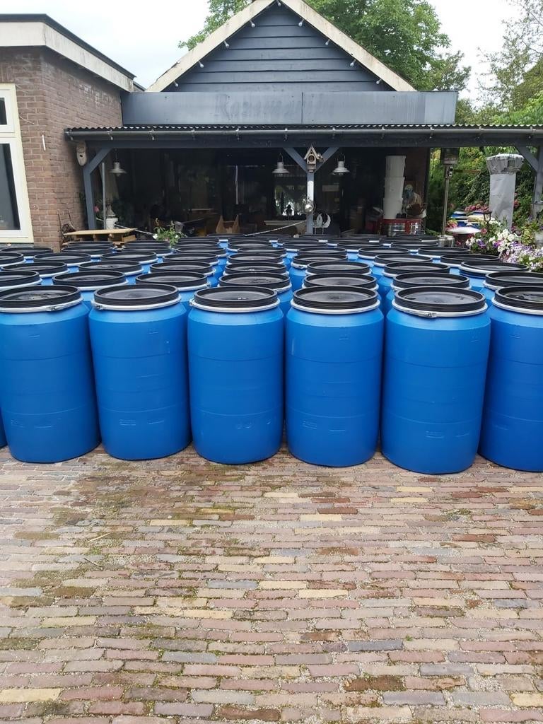 Vat vaten ton tonnen regenton., Tuin en Terras, Regentonnen, 150 liter of meer, Ophalen, Gebruikt, Kunststof