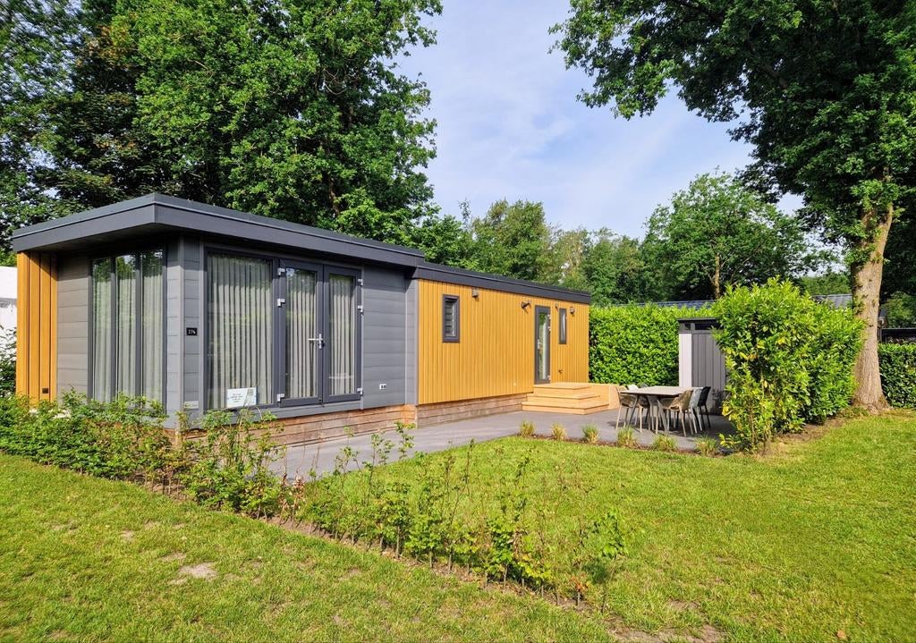 Luxe chalet stacaravan airco huren 5* Pallegarste Vechtdal