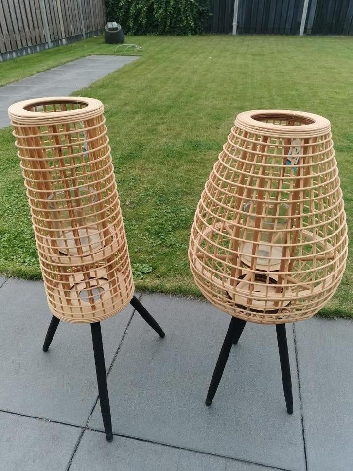 Mooie (nieuwe) Wilgen Lantaarn Intratuin, Huis en Inrichting, Woonaccessoires | Kandelaars en Kaarsen, Zwart, Nieuw, Ophalen of Verzenden
