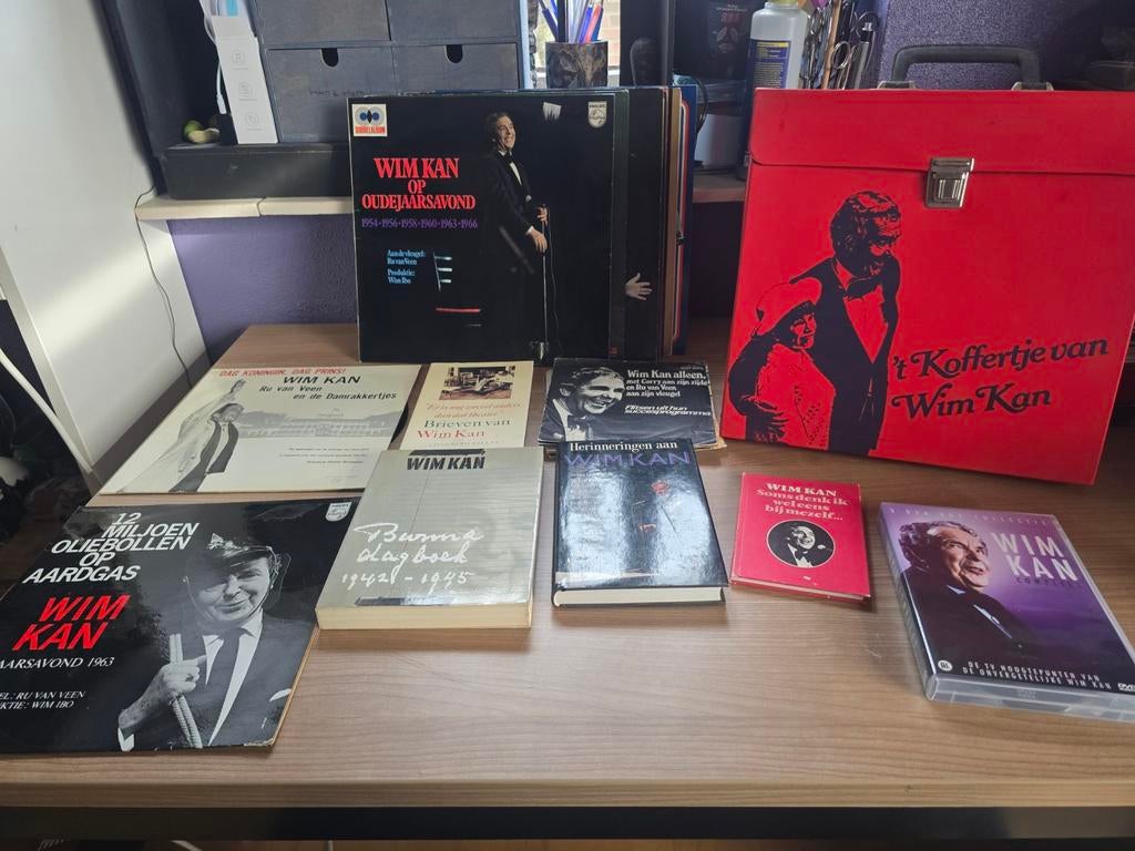 Wim Kan Verzameling: LP's, Singles, Boeken & DVD, Verzamelen, Verzenden
