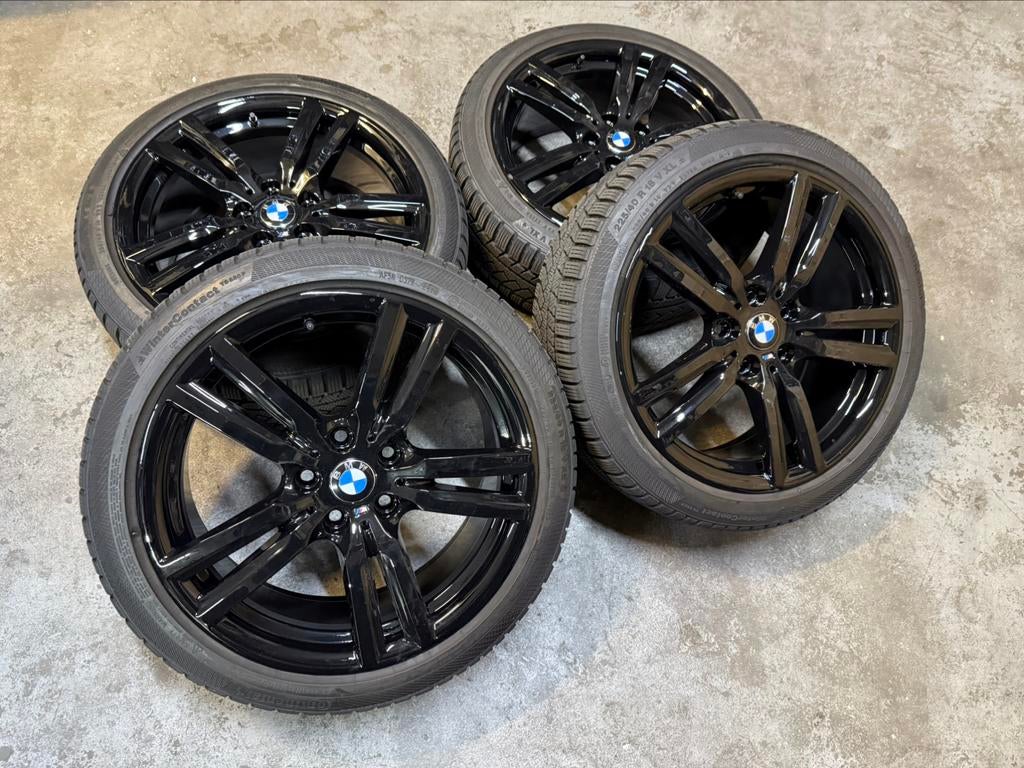 ✅ 18 inch Bmw 486M velgen 5x112 1 2 serie F40 F44 winterset, Auto-onderdelen, Banden en Velgen, Ophalen, 18 inch, Gebruikt, Banden en Velgen