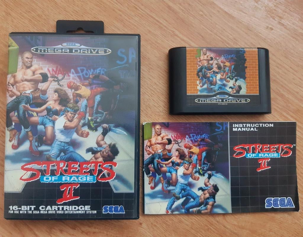 Streets of Rage II – SEGA Mega Drive, Spelcomputers en Games, Vechten, 1 speler, Ophalen of Verzenden, Zo goed als nieuw
