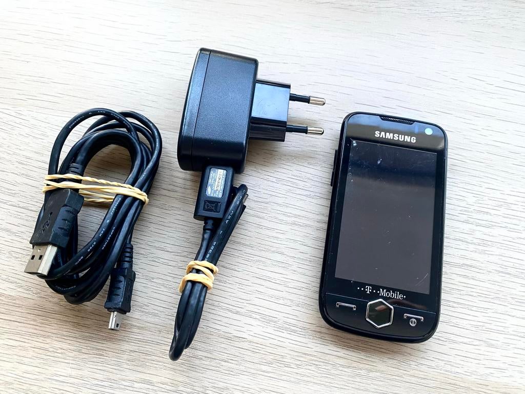 Samsung met lader - Klassieker!, Gebruikt, Overige modellen, Zwart, Touchscreen