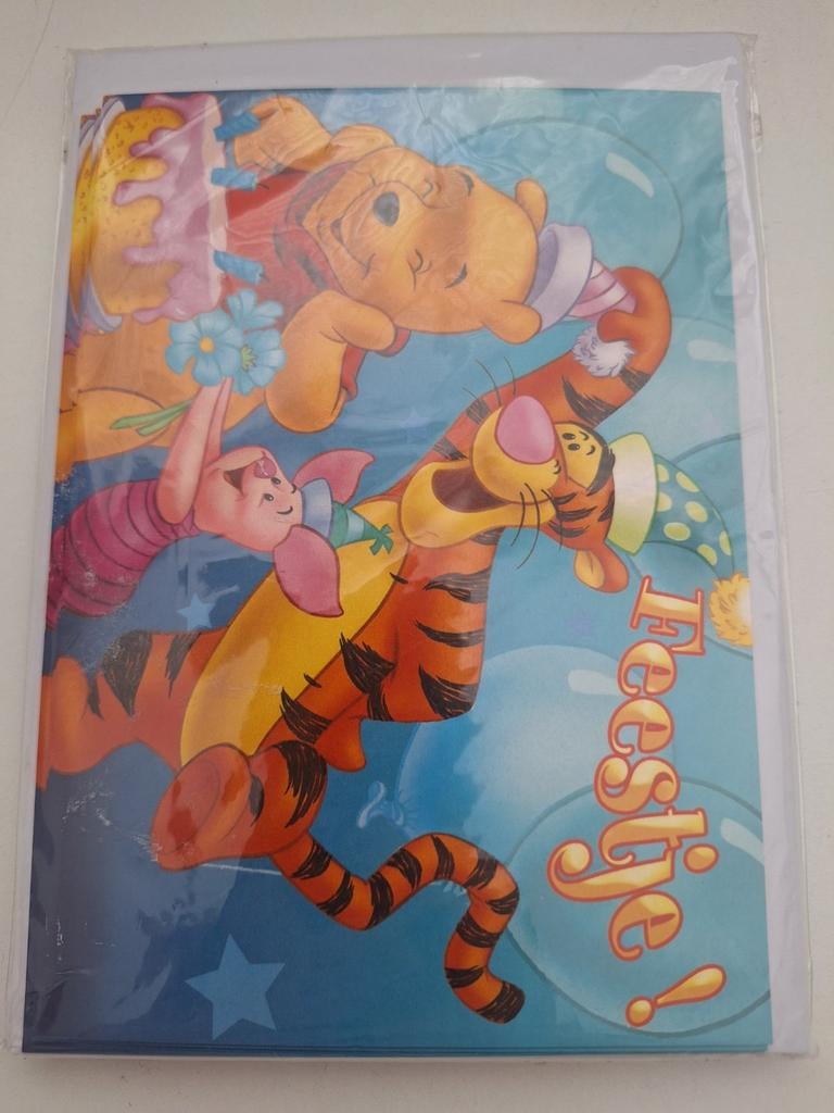 Winnie the pooh uitnodiging, Ophalen of Verzenden, Nieuw