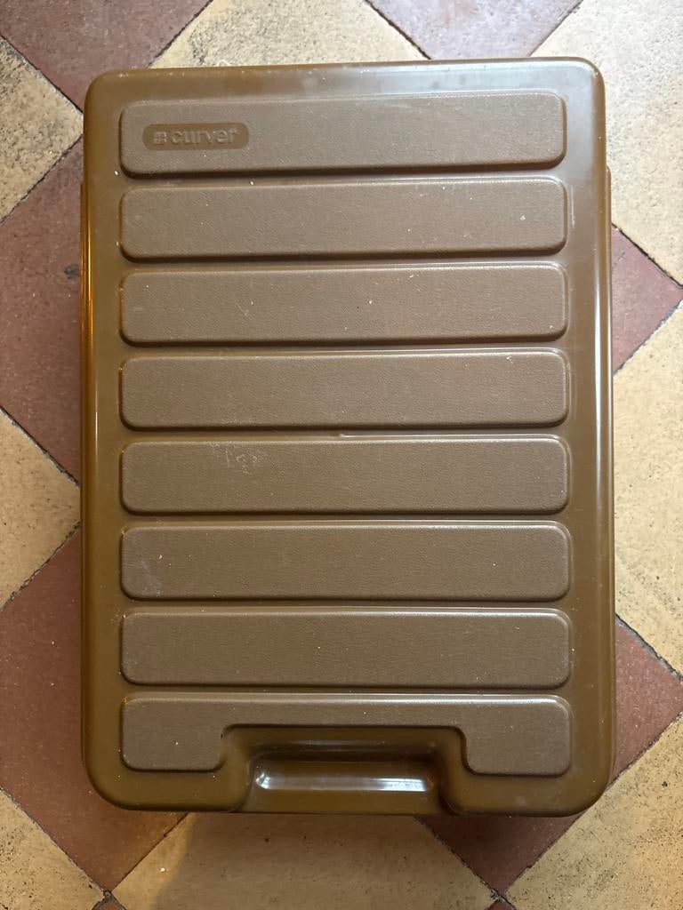 Vintage Curver schoenpoetsdoos jaren 70, Huis en Inrichting, Woonaccessoires | Kisten, Gebruikt, Minder dan 50 cm, 50 tot 75 cm