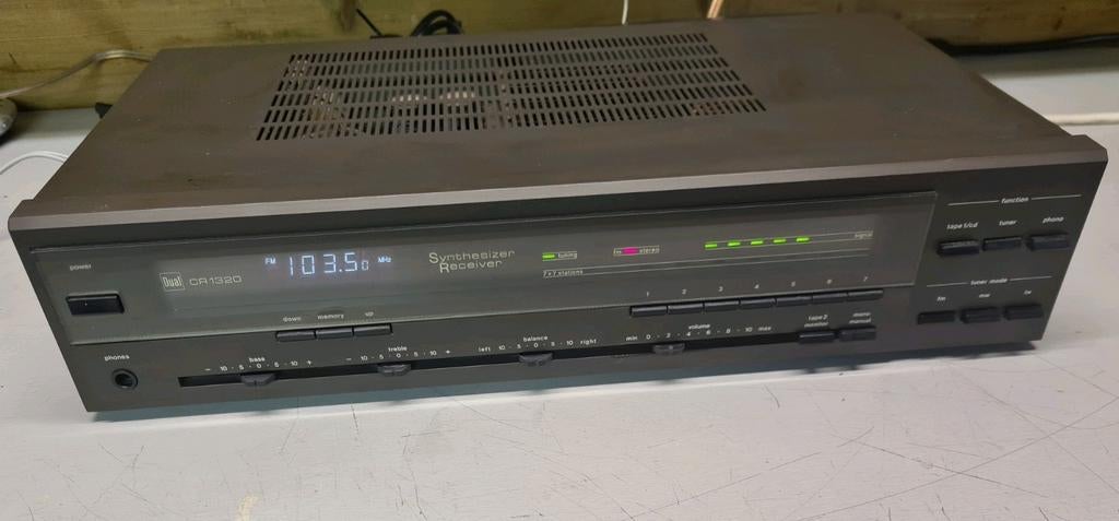 Dual synthesizer receiver cr-1320 vintage 1985-86, Ophalen of Verzenden, Gebruikt, Stereo, Overige merken