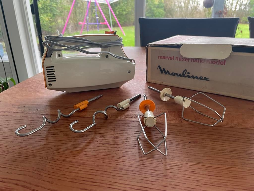 Moulinex Mixer Compleet met Toebehoren, Minder dan 1 liter, Ophalen of Verzenden, Gebruikt, 3 snelheden of meer