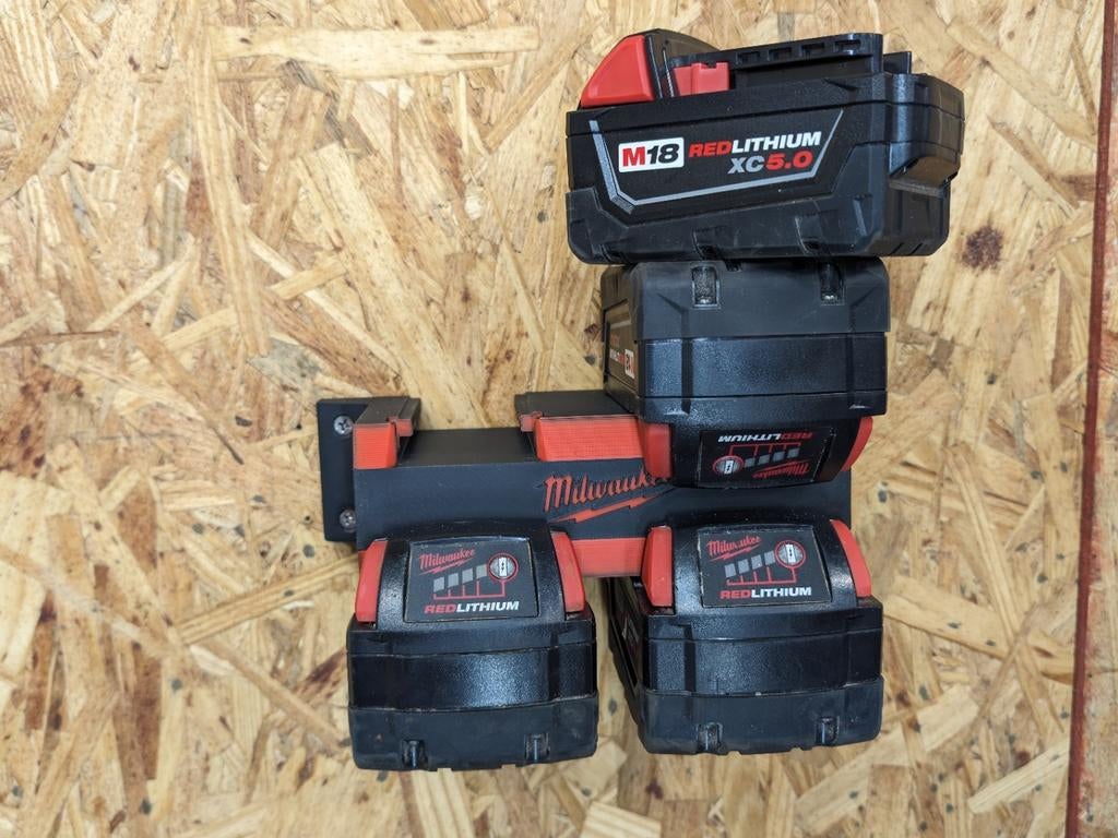 Milwaukee M18 accu houder, Nieuw, GEREED3D, Ophalen of Verzenden, Info@gereed3d.nl