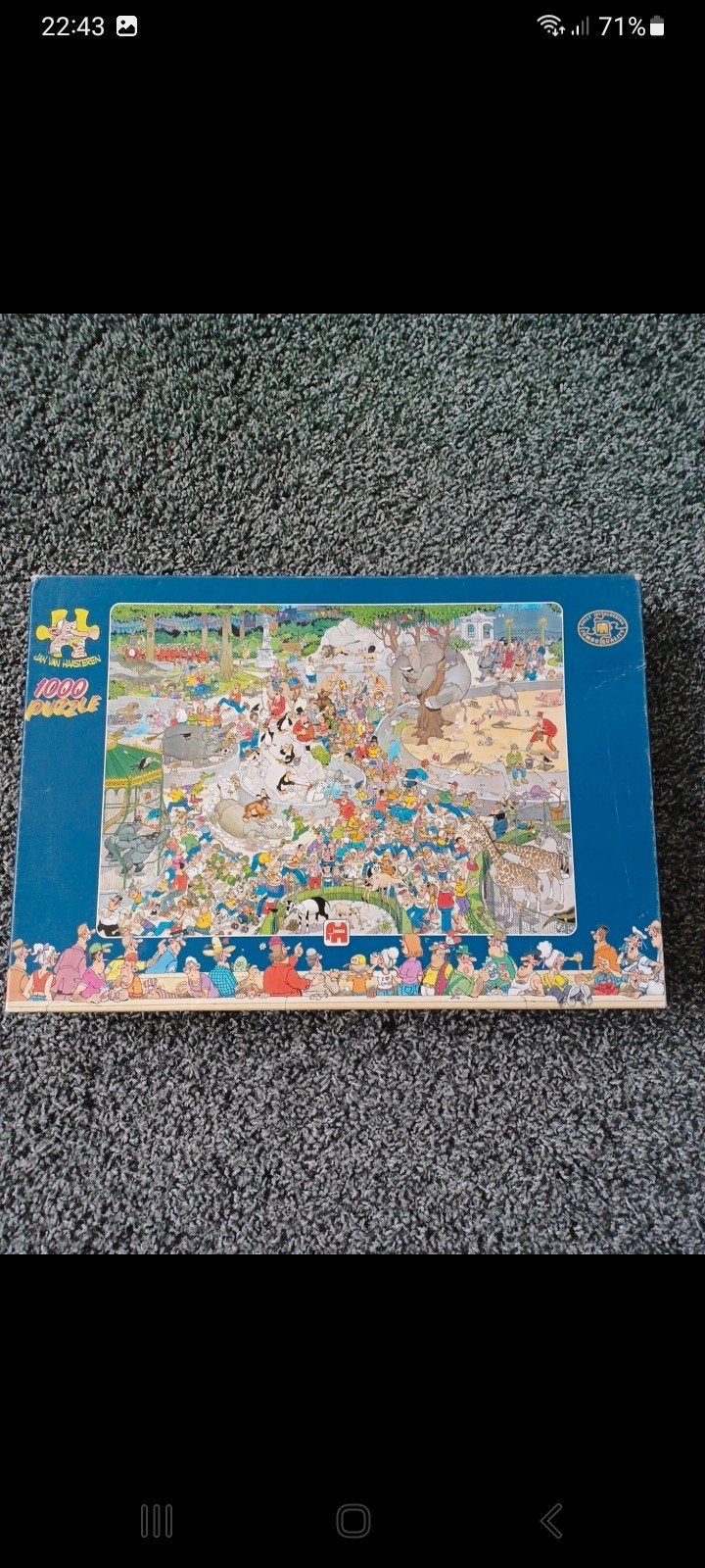 Jan van Haasteren Dierentuin Artis 1000 stukjes legpuzzel, Ophalen of Verzenden, 500 t/m 1500 stukjes, Gebruikt, Legpuzzel