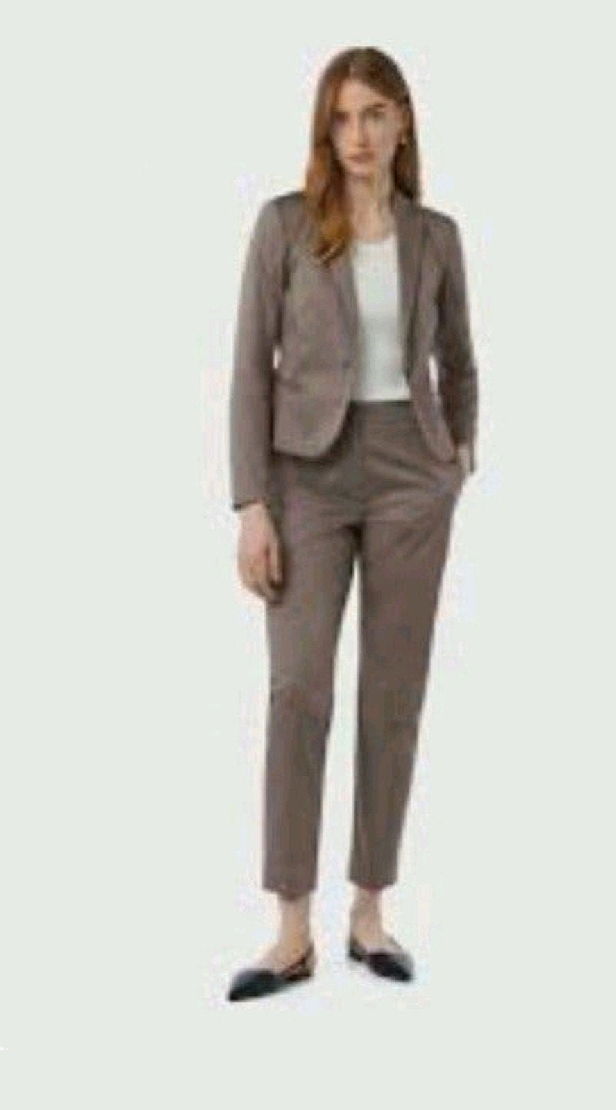 Stijlvol grijs of taupe damespak set mt 34 zgan, Kleding | Dames, Kostuum of Pak, Ophalen of Verzenden, Maat 34 (XS) of kleiner