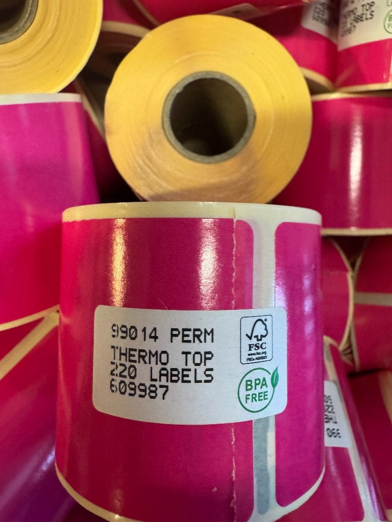 thermische print labels 54 x 101 gratis, Computers en Software, Ophalen of Verzenden, Nieuw, Azerty, Etiket