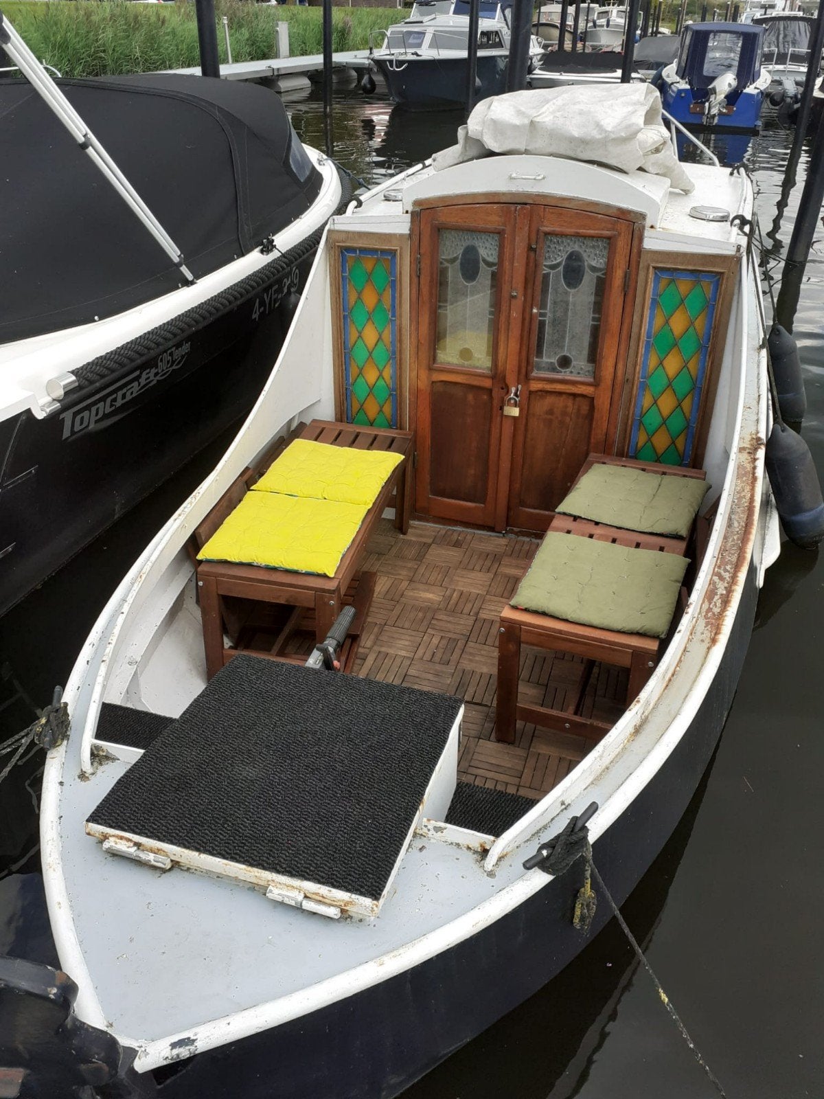 Opknapper zalmschouw met kajuit. Ideaal Project, Overige merken, Gebruikt, Kajuitboot, Buitenboordmotor