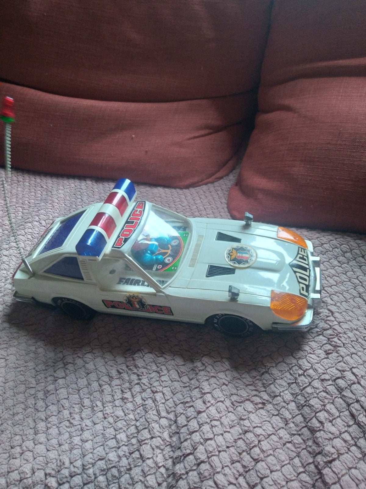 Vintage Politie Auto Speelgoed met Afstandsbediening, Ophalen of Verzenden, Gebruikt