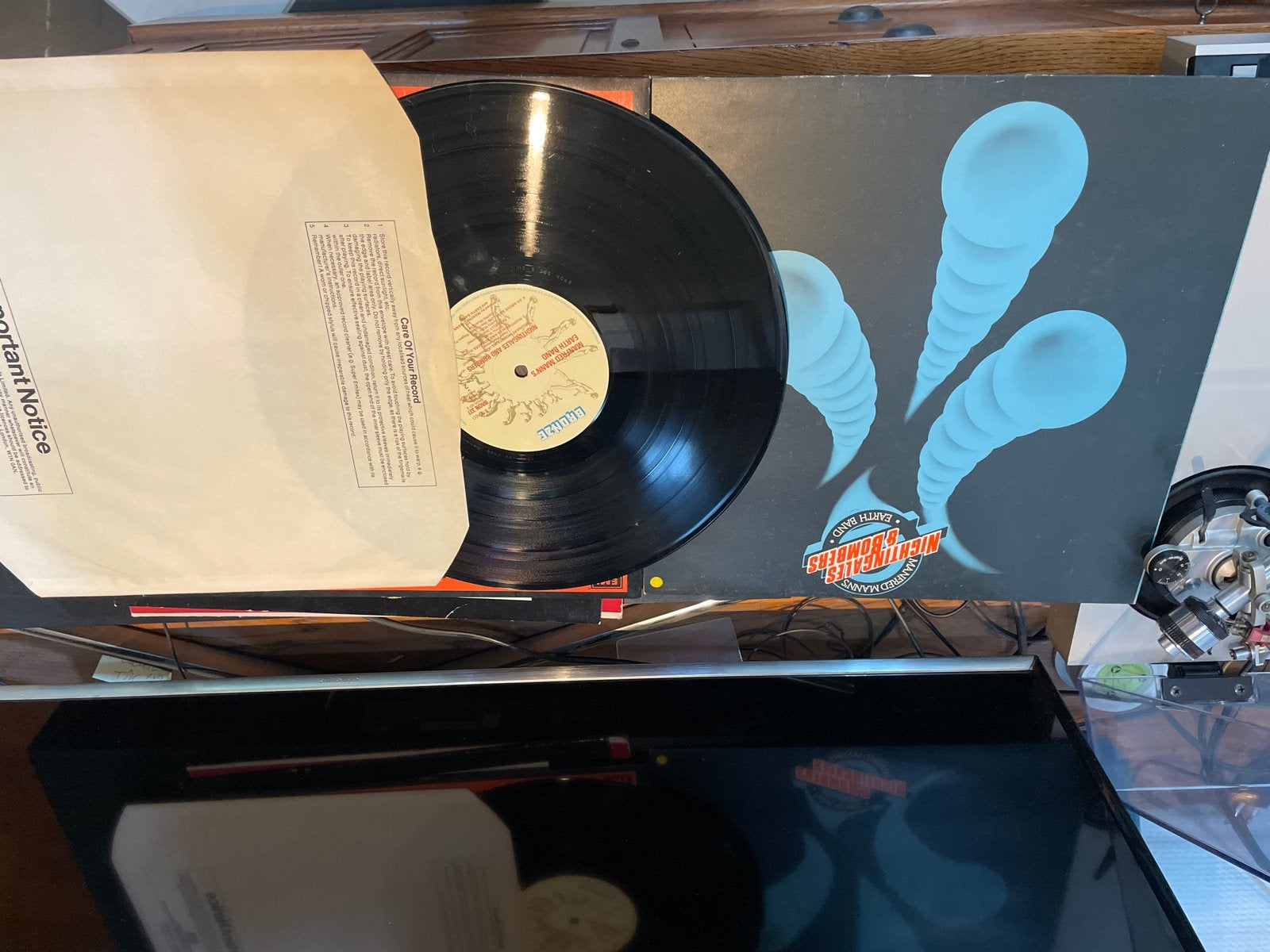 Manfred Mann's Earth Band - Nightingales & Bombers LP, LP, Ophalen of Verzenden, 12 inch, Progressive Rock