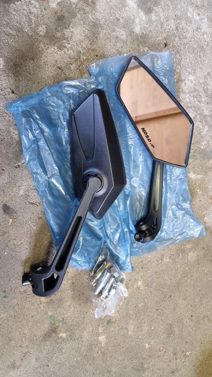 Koso motorfiets spiegels - Nieuw in verpakking, Ophalen of Verzenden, Nieuw