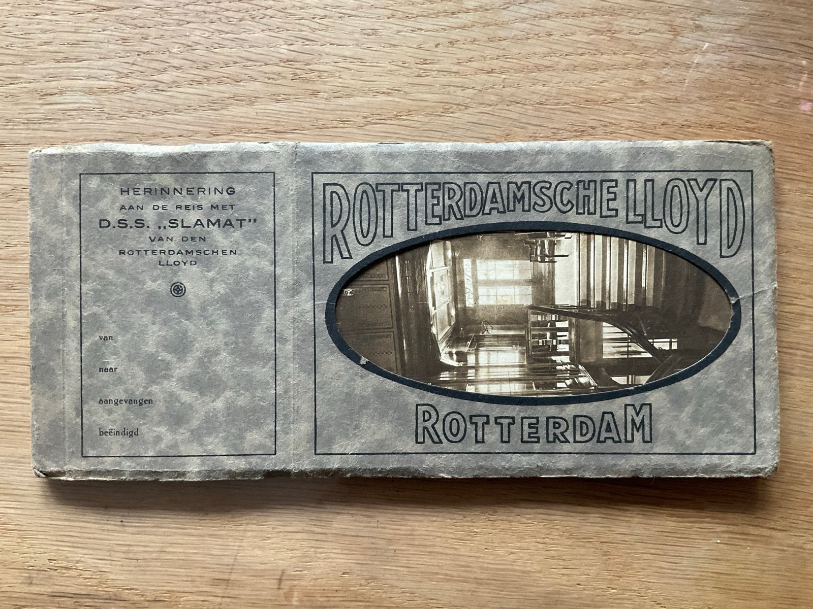 Rotterdamsche Lloyd ansichtkaarten boekje - D.S.S. Slamat, Ophalen of Verzenden, Voor 1920, Ongelopen, Noord-Holland