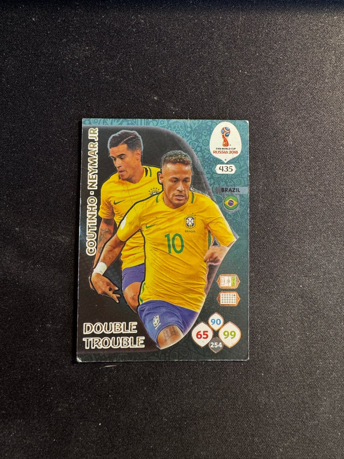 Neymar Jr. & Coutinho Panini Adrenalyn XL WK 2018 kaart, Ophalen of Verzenden, Zo goed als nieuw, Buitenlandse clubs, Spelerskaart