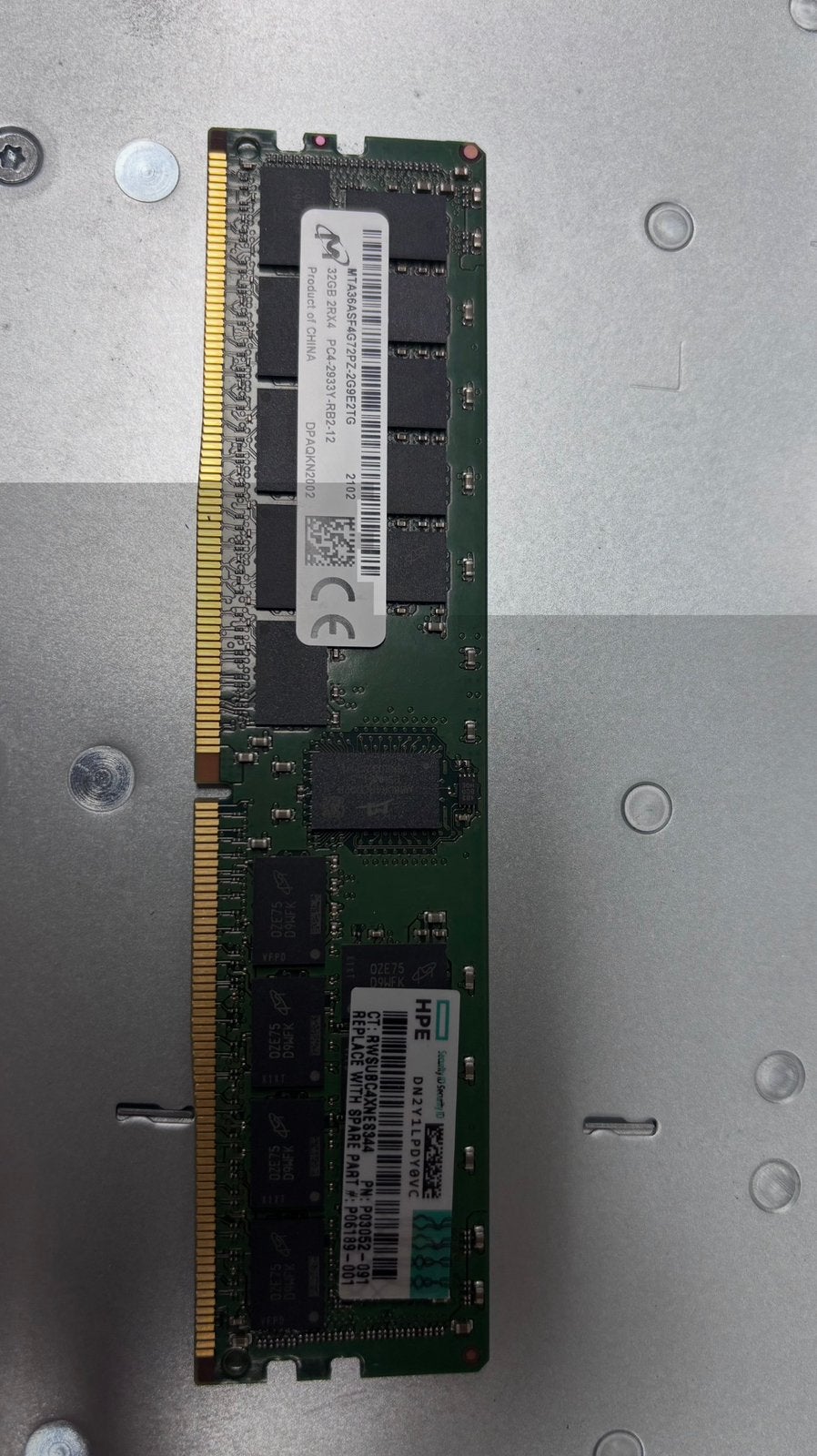16x32 GB PC4-2933Y-RB2-12 en 16x  16x 32GB 2Rx4 PC4-2666V-, Computers en Software, RAM geheugen, Ophalen, Zo goed als nieuw, DDR4