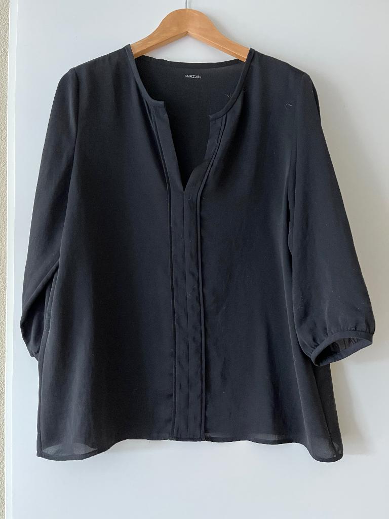 Blouse Marccain, zwart, maat 6 (maat 44), Zwart, Maat 42/44 (L), Ophalen of Verzenden, Zo goed als nieuw
