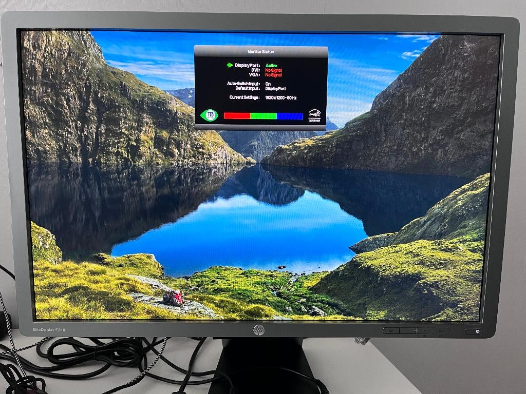 HP 24” monitor - EliteDisplay E241i, Computers en Software, Monitoren, Gebruikt, Full HD, Ophalen of Verzenden, HP
