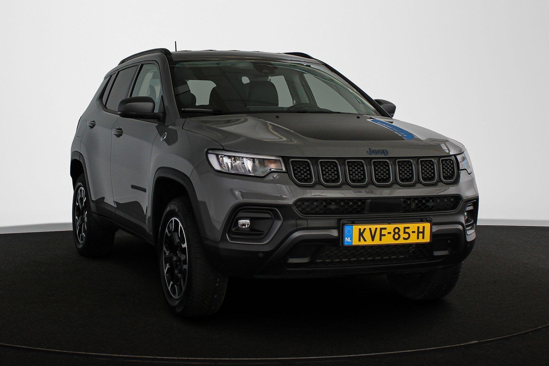 Jeep Compass 4xe 240 Plug-in Hybrid Electric Trailhawk SOH 9, Auto's, Automaat, 4 cilinders, Leder en Stof, Bedrijf