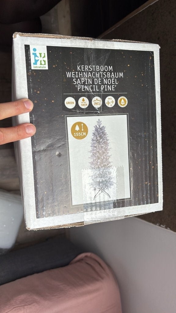 Kunstkerstboom met sneeuw, Diversen, Kerst, Ophalen, Zo goed als nieuw