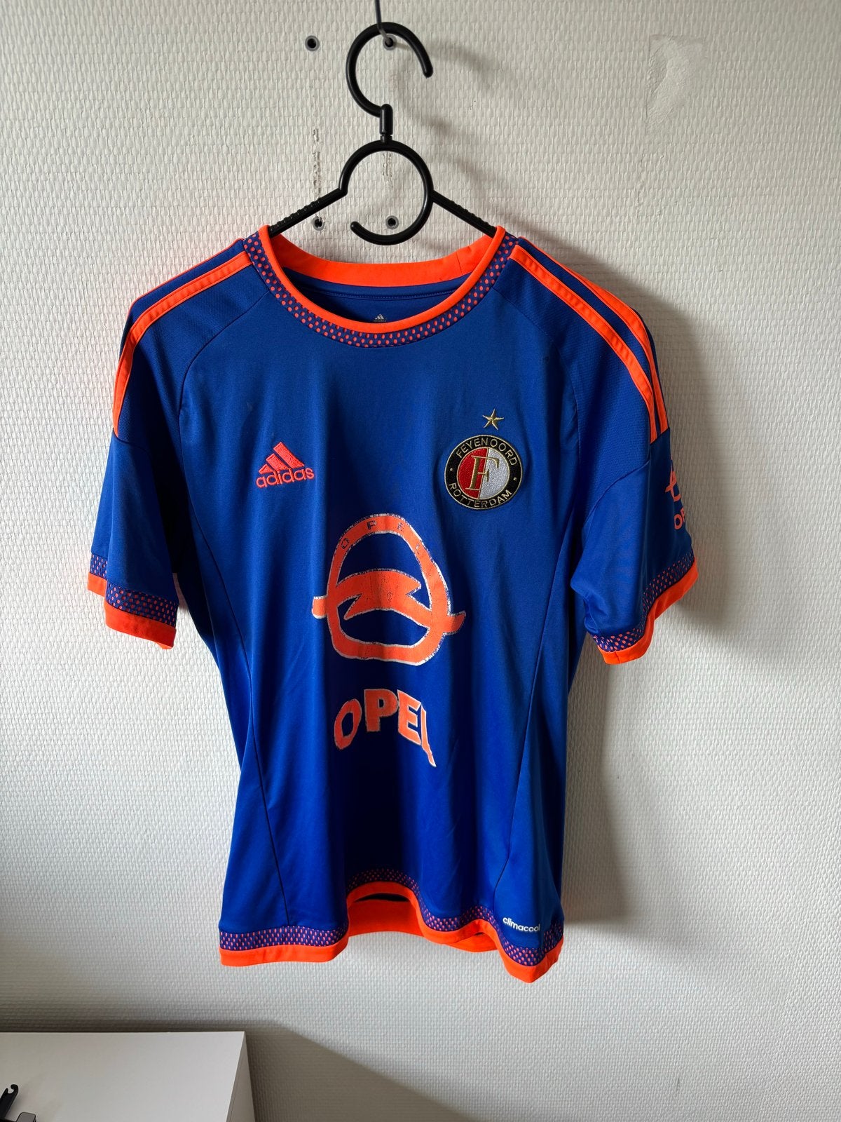 Feyenoord uitshirt  2015/2016 Maat S, Kleding | Heren, Ophalen of Verzenden, Gedragen, Maat 48/50 (M), Blauw