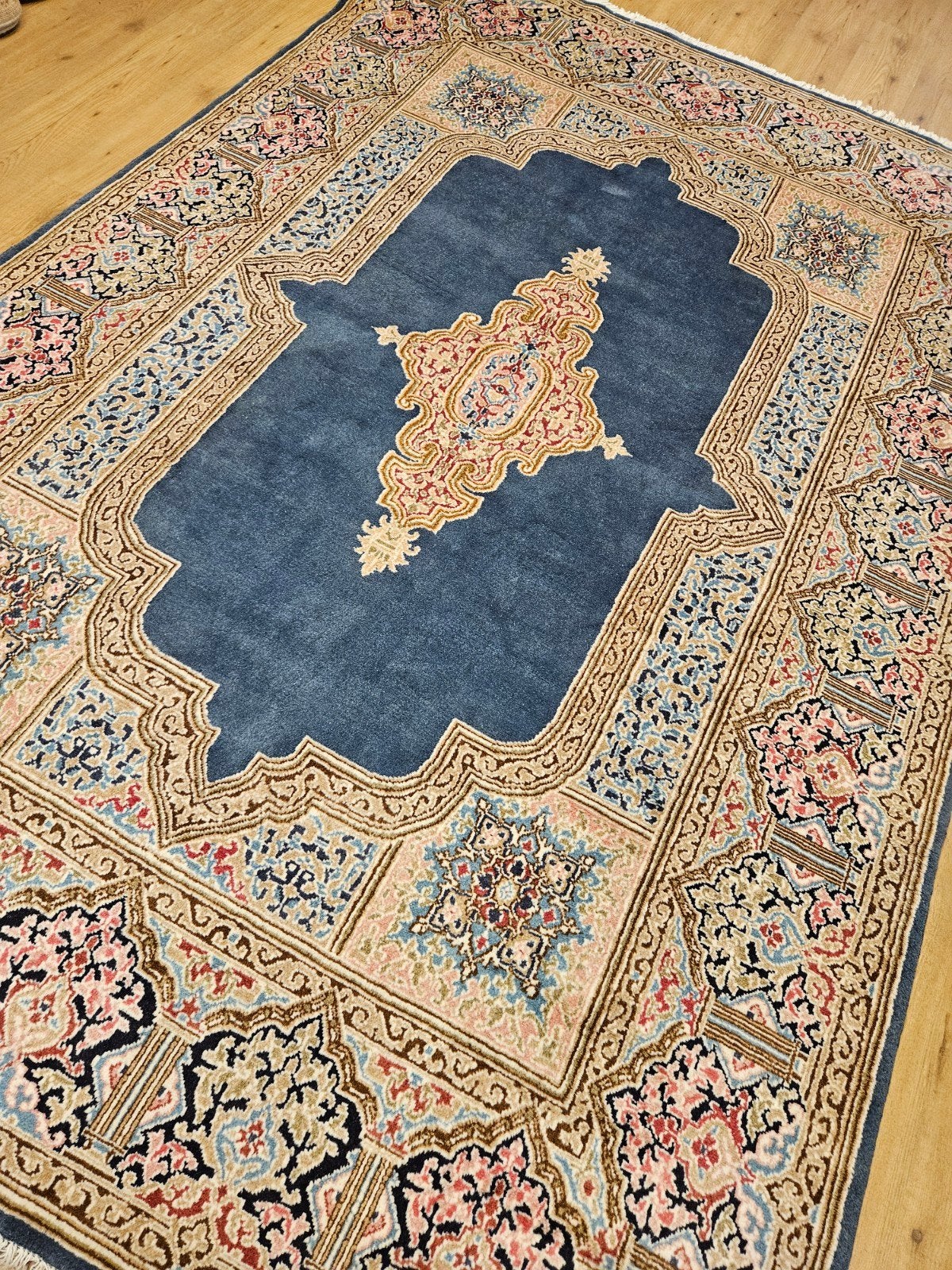 Handgeknoopt perzisch tapijt kirman 306x196, Info@SlatsAntiek.nl, Perzisch, 150 tot 200 cm, Vof Slats Antiek