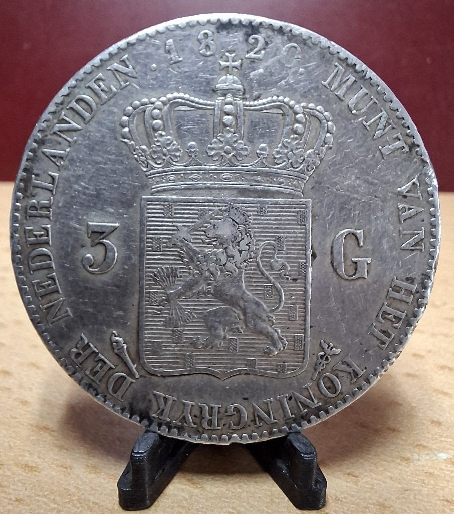 3 gulden 1820 zfr/pr, Zilver, Koning Willem I, Losse munt, Overige waardes