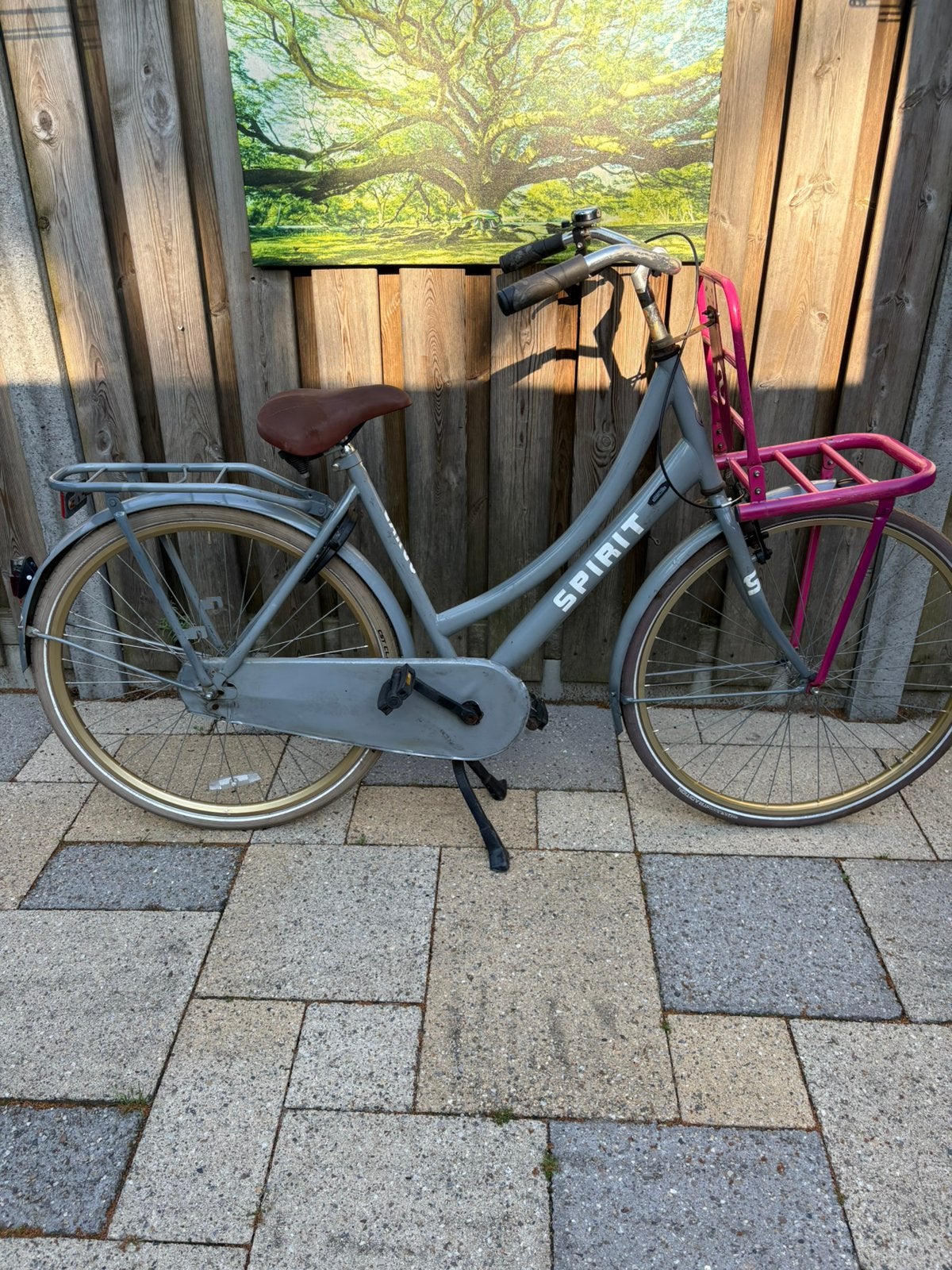 Spirit fiets met licht en slot en transport rekje, 53 tot 56 cm, Ophalen, Zo goed als nieuw