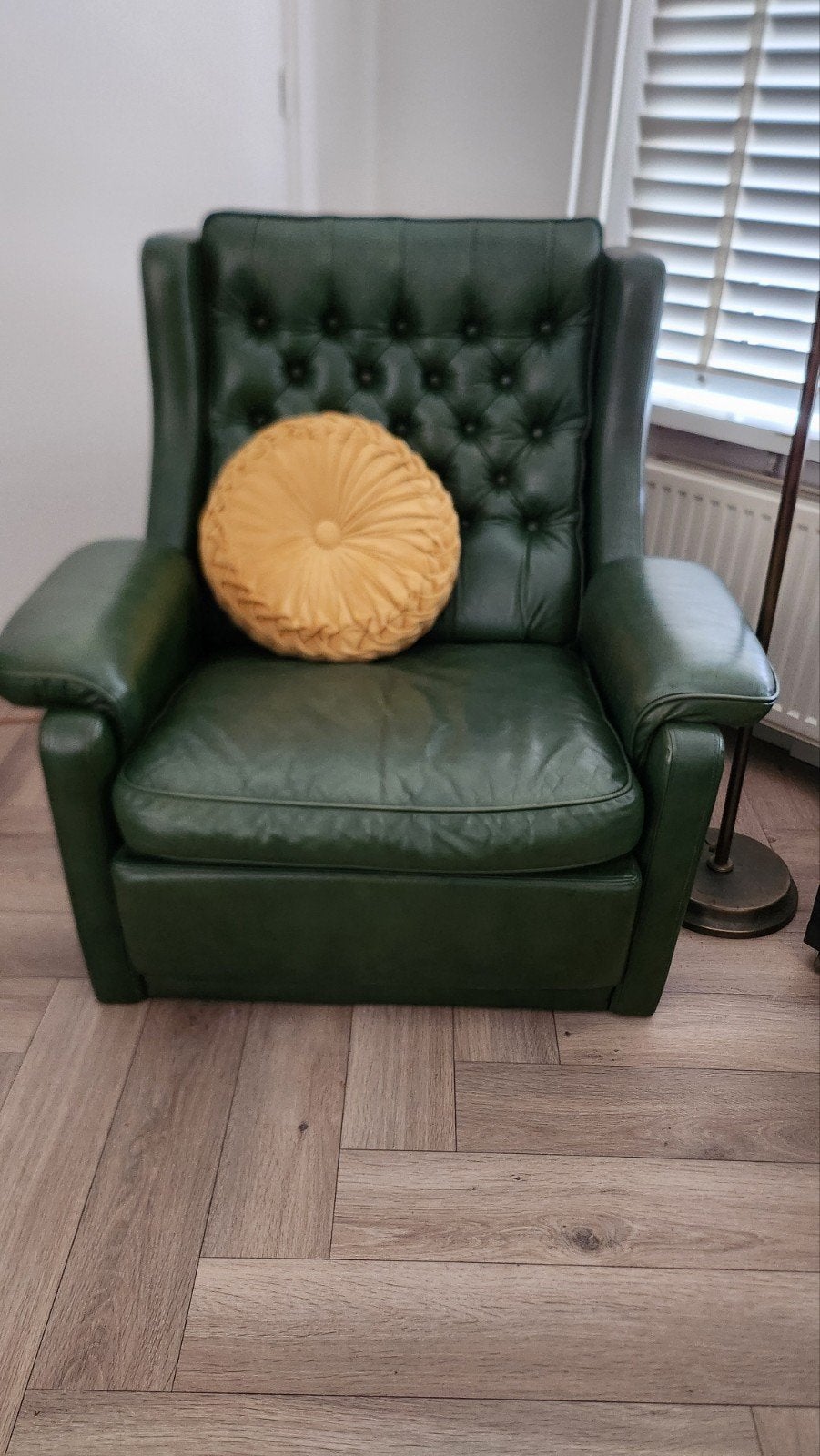 originele chesterfield fauteuil, Ophalen, Zo goed als nieuw, Minder dan 50 cm