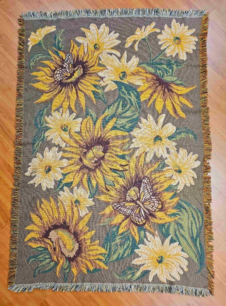 Grand Foulard Zonnebloemen 170/118 cm, Gebruikt, Etten-Leur, DJT@dejuistetoon.eu, Ophalen of Verzenden