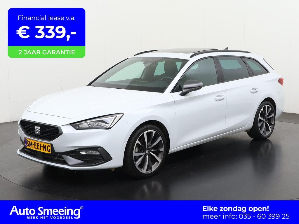 SEAT Leon Sportstourer 1.5 eTSI FR | Panoramadak | Memory st, Auto's, Seat, Bedrijf, Te koop, Leon, ABS, Achteruitrijcamera, Adaptive Cruise Control