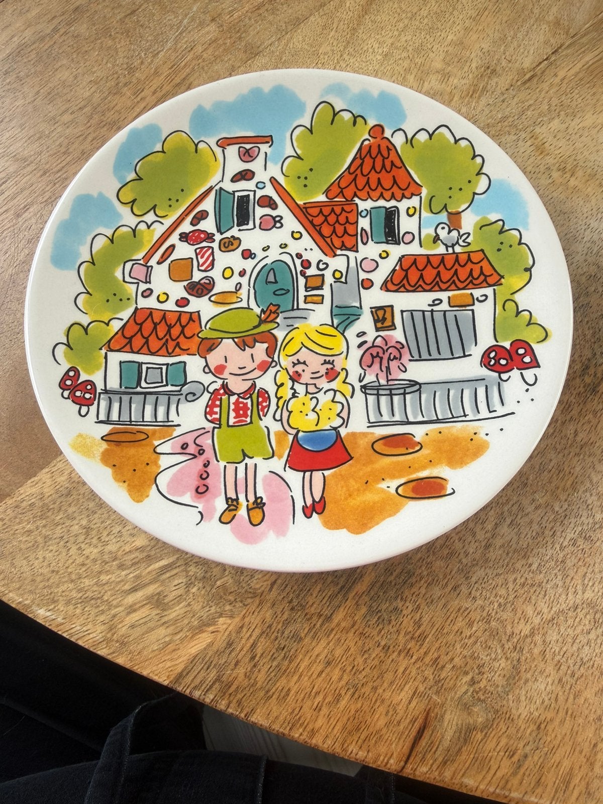 Ontbijtbord Hans en Grietje, Ophalen of Verzenden, Nieuw, Aardewerk, Bord(en)