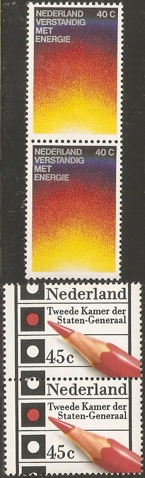 Nederland 1128-1129 paren v energie en verkiezingen., Postzegels en Munten, Postzegels | Nederland, Verzenden, Postfris