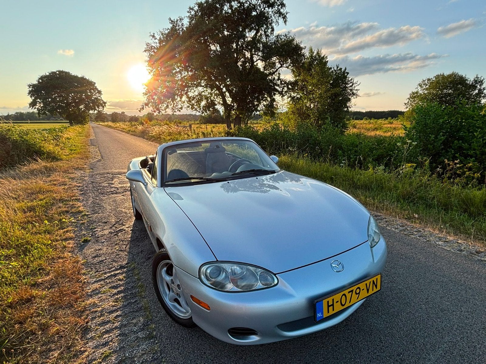 Mazda MX-5 NBFL 1.6i – 2002 – Roestvrij – Lederen interieur, 4 cilinders, Motorrijbewijs A, Gebruikt, Super Sport