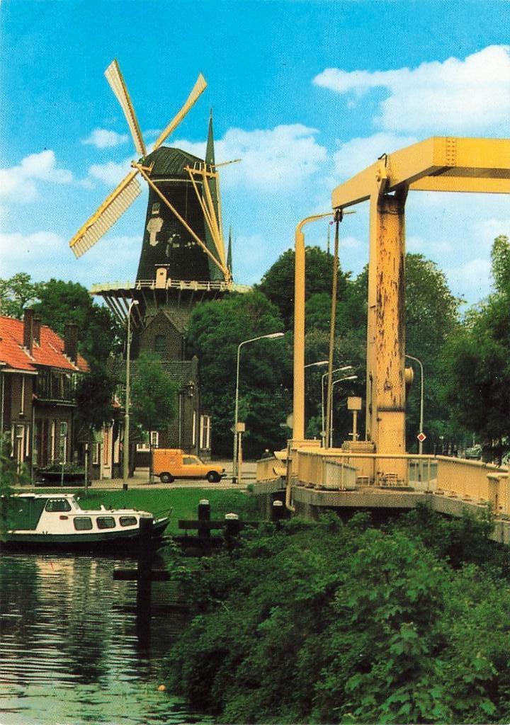 Woerden, Molen De Windhond, Verzamelen, Ophalen of Verzenden, 1960 tot 1980, Ongelopen, Utrecht