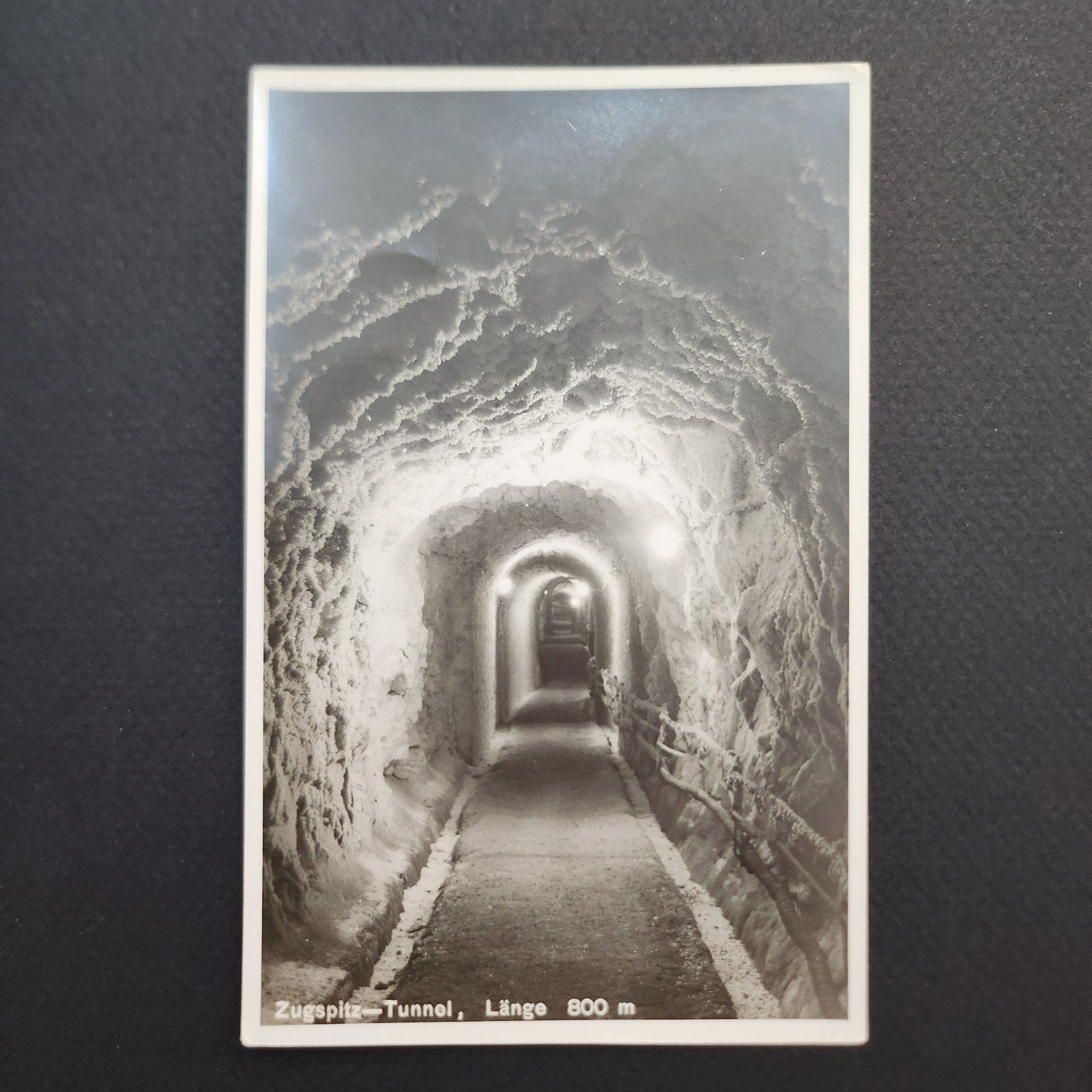 Echte foto/ kaart Zugspitz-Tunnel, Lengte 800m, Ophalen of Verzenden, Gelopen, Duitsland