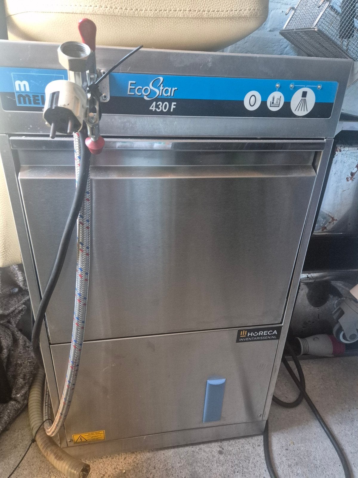 Meiko EcoStar 430 F professionele glazenspoelmachine, Ophalen, Gebruikt, 60 cm of meer, 85 tot 90 cm