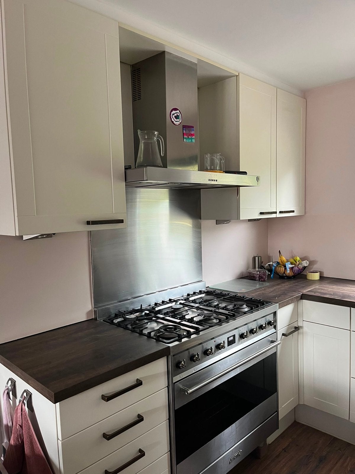 Smeg gasfornuis met oven - RVS, Witgoed en Apparatuur, Fornuizen, Gebruikt, Vrijstaand, Gas, 5 kookzones of meer, 85 tot 90 cm