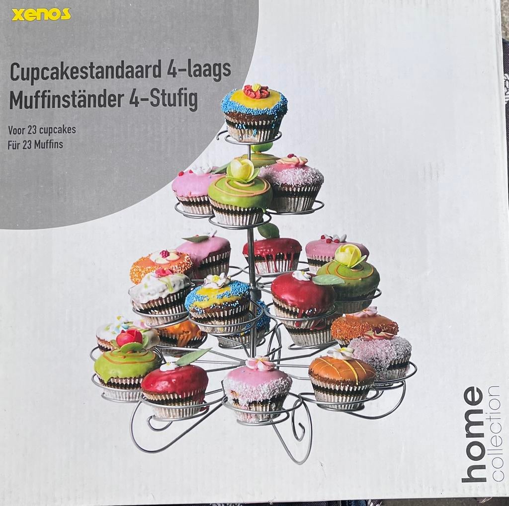 Cupcakestandaard 4-laags/Muffin standard, Ophalen, Zo goed als nieuw, Bakvorm